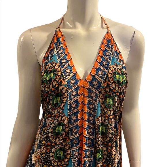 VENUS Colorful Hi-Low Backless Dress (M) NWOT - Picture 3 of 16